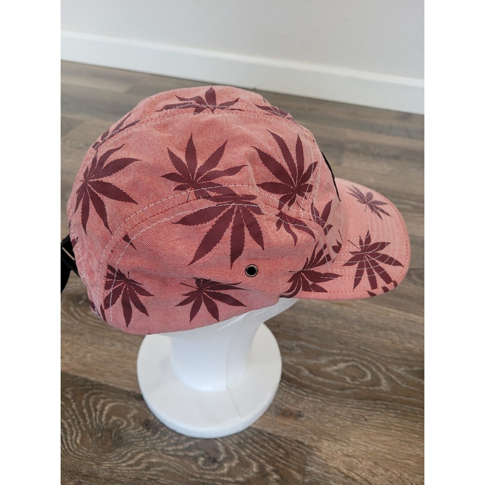 HUF 5 Panel Hat Leaf Print Camp Cap Adjustable Strapback #5 - Picture 3 of 8